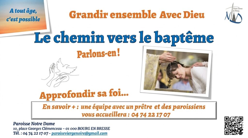 Chemin Vers le Baptême – A tout âge, c&rsquo;est Possible
